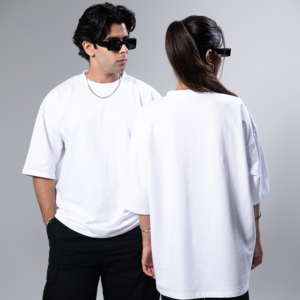 Oversized White T-shirt- Couple Set