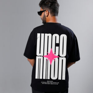Uncommon Printed Black T-shirt