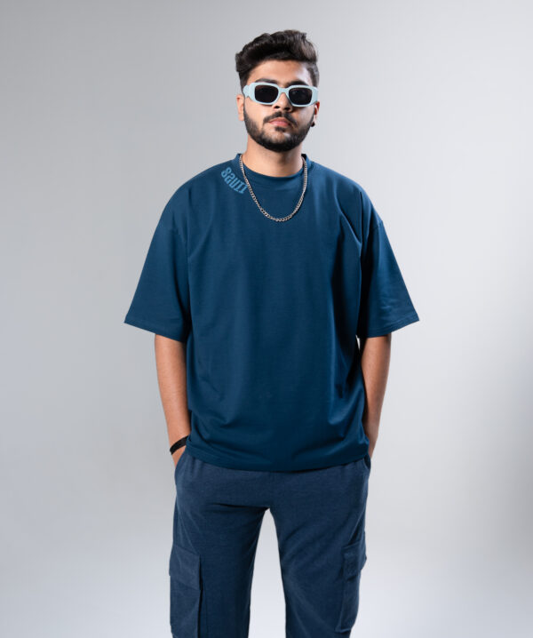 Blue oversized T-shirt