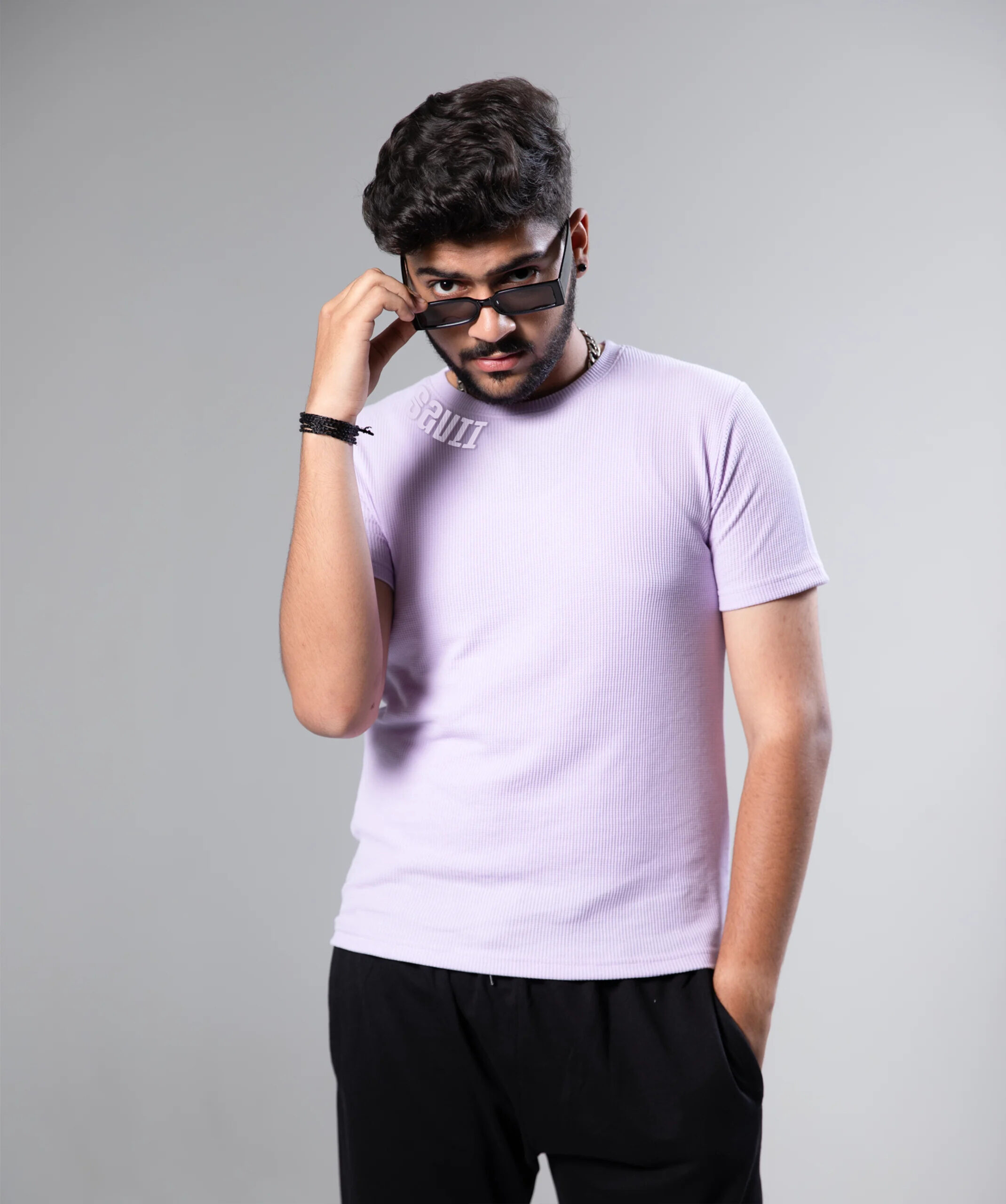 Purple Knitted T-shirt