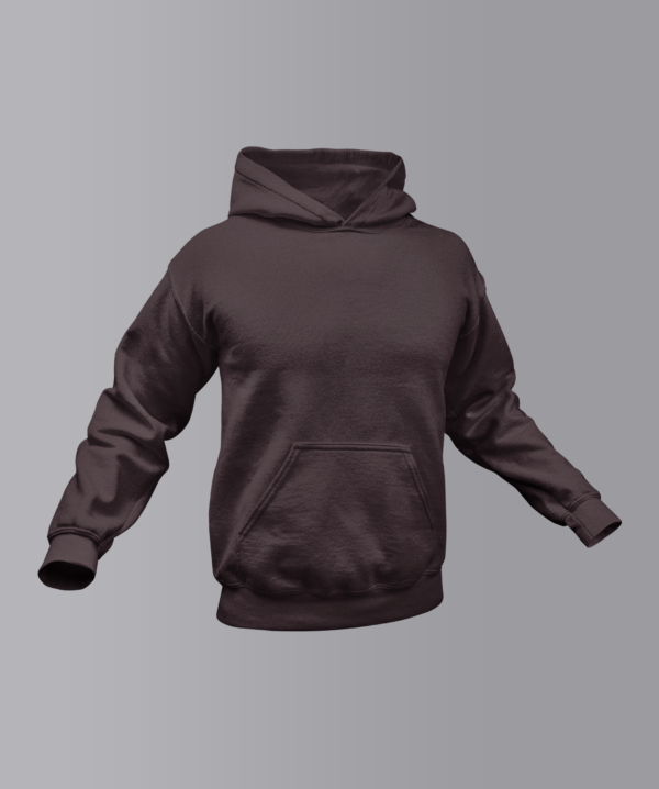 Brown Plain Hoodie