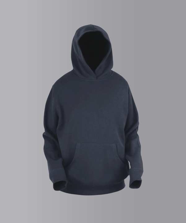 Navy Blue Plain Hoodie