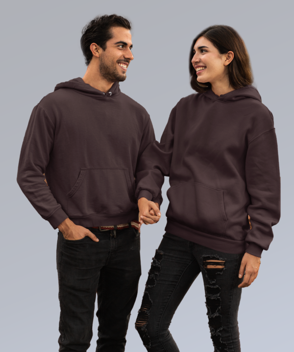 Coffee Unisex Plain Hoodie